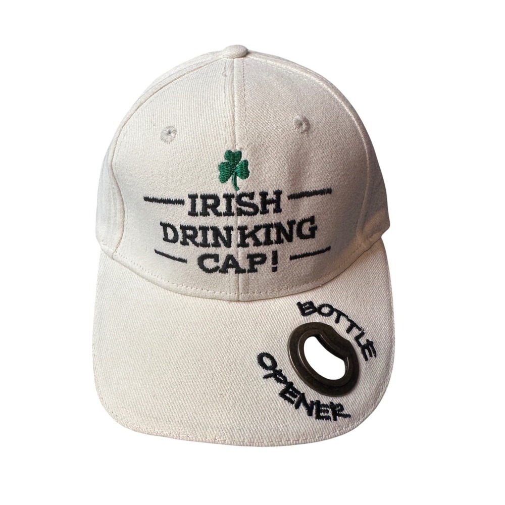 Liffey Artefacts Baseball Hat Unisex OS Cream Irish Drinking Cap Bottle Opener